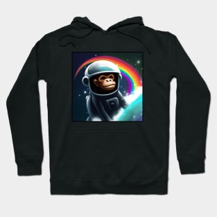 Astronaut Rainbow Monkey Hoodie